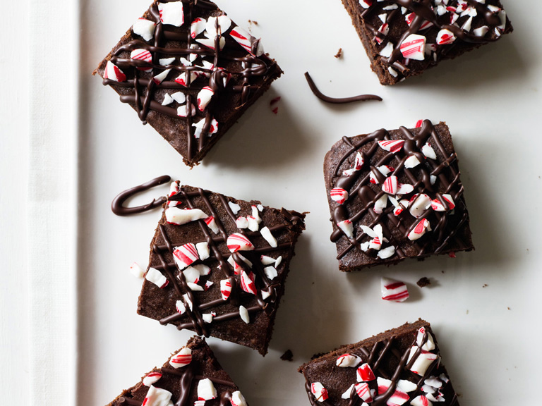 Dark Chocolate Peppermint Brownies