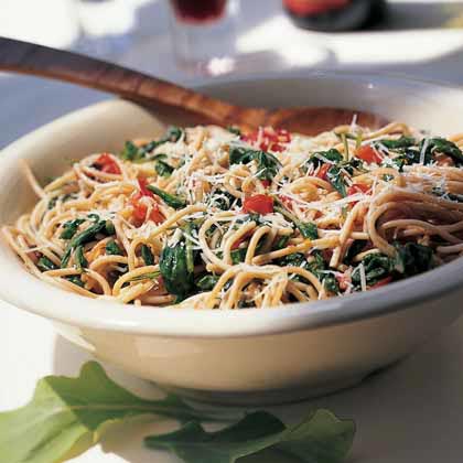 Whole-Wheat Spaghetti with Arugula Whole-Wheat Spaghetti with Arugula