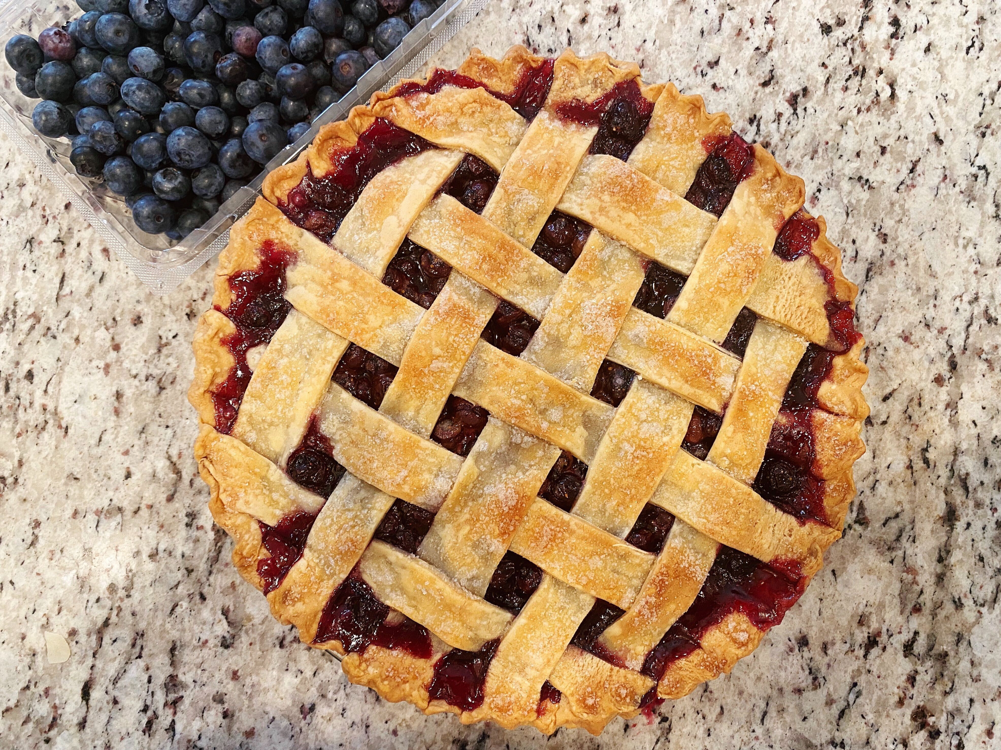 Lattice-Topped Blueberry Pie Lattice-Topped Blueberry Pie