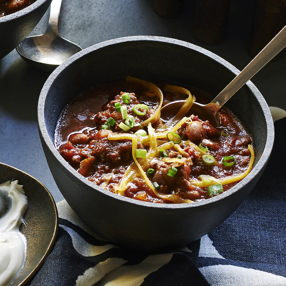 Smoky Beef-and-Bacon Chili Smoky Beef-and-Bacon Chili