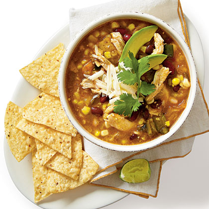 Chicken-and-Three-Bean Chili Verde Chicken-and-Three-Bean Chili Verde