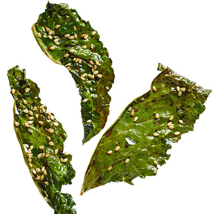 Soy and Sesame Kale Chips Soy and Sesame Kale Chips
