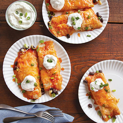 Black Bean and Cheese Enchiladas with Ranchero Sauce Black Bean and Cheese Enchiladas with Ranchero Sauce