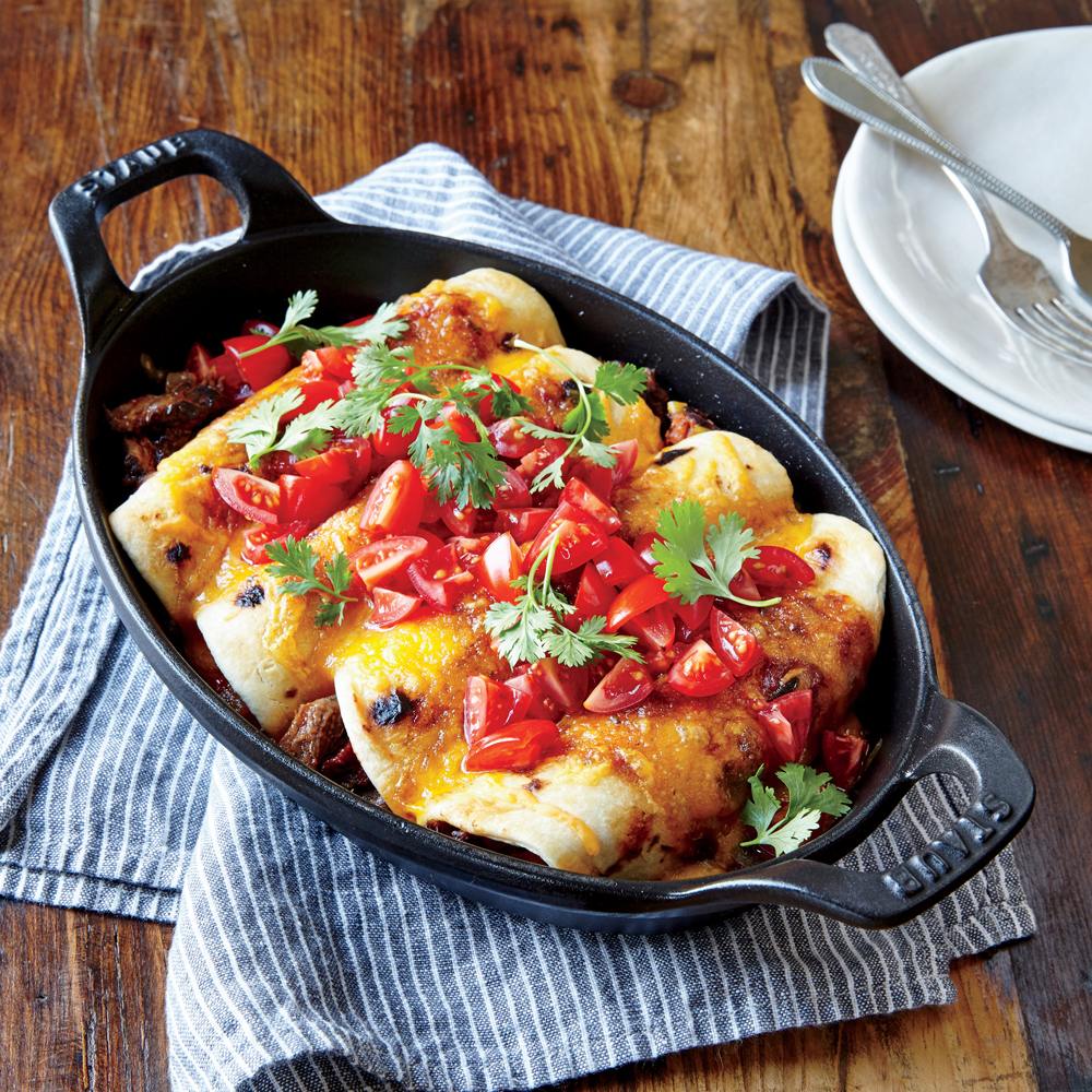 Beef and Cheddar Enchiladas Beef and Cheddar Enchiladas