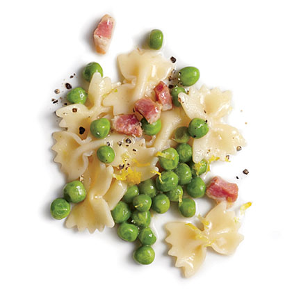 Pea, Pancetta, and Lemon Farfalle Pea, Pancetta, and Lemon Farfalle