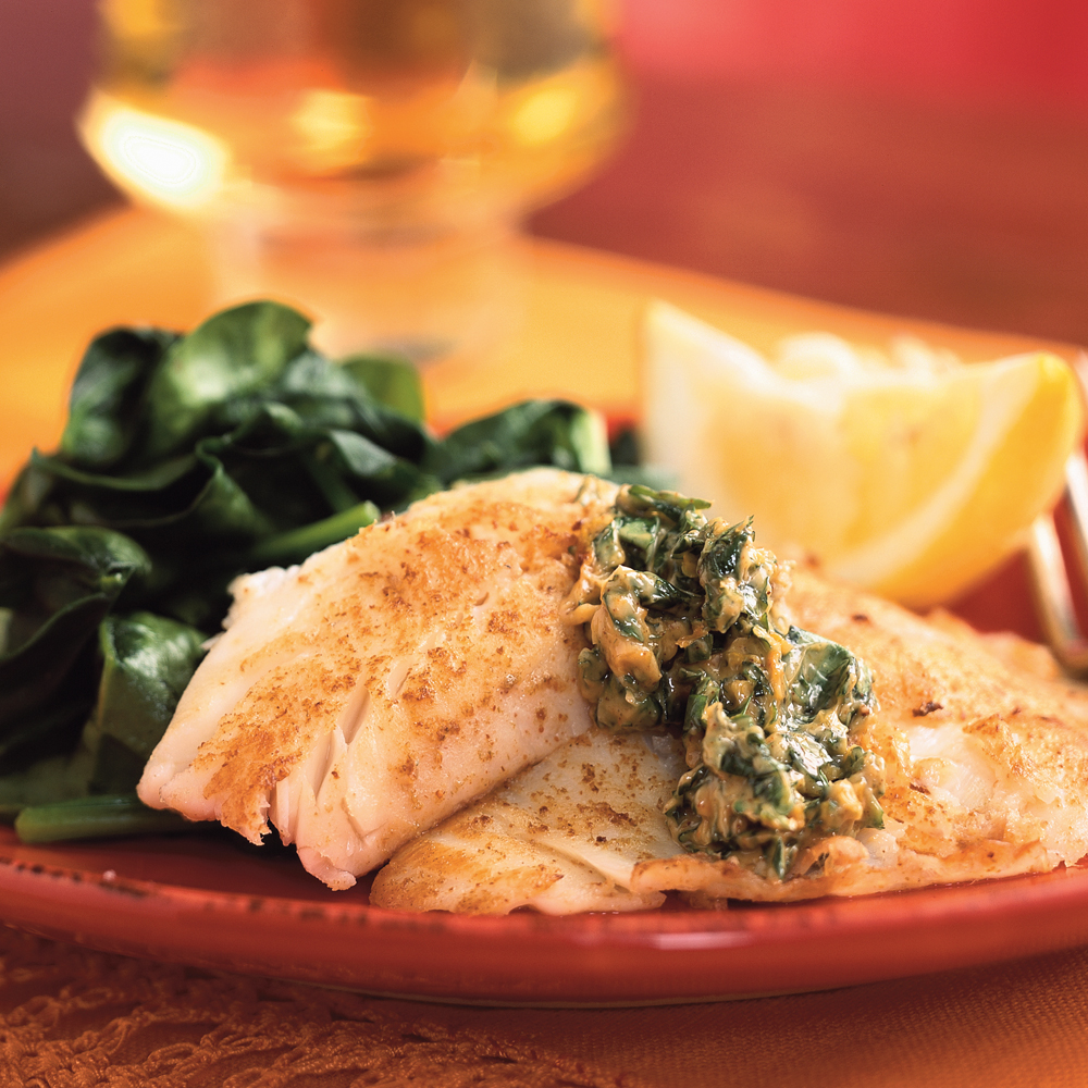 Skillet Fillets with Cilantro Butter Skillet Fillets with Cilantro Butter