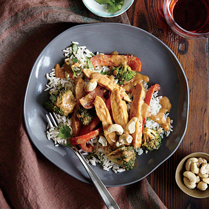 Chicken Stir-Fry with Peanut Sauce Chicken Stir-Fry with Peanut Sauce