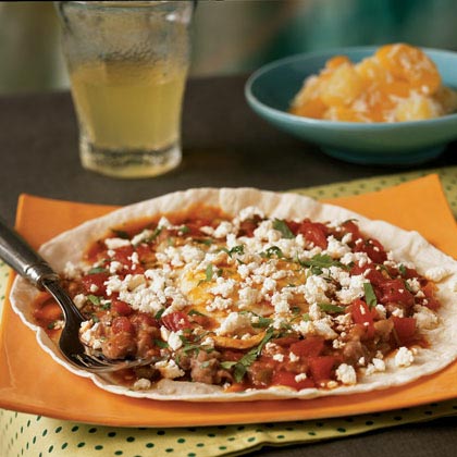 Huevos Rancheros with Queso Fresco