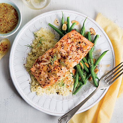 Glazed Salmon with Couscous Glazed Salmon with Couscous