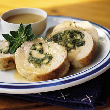 Turkey Breast with Spinach-Feta Stuffing Turkey Breast with Spinach-Feta Stuffing