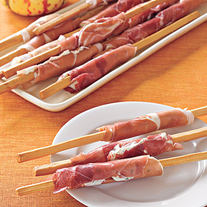 Prosciutto-Wrapped Breadsticks Prosciutto-Wrapped Breadsticks