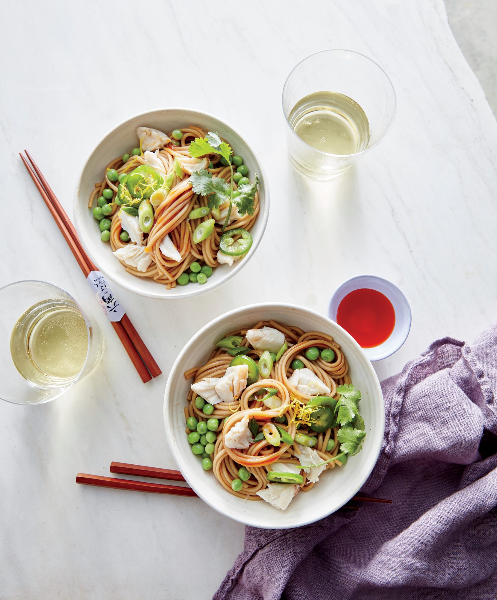 Cold Noodle Salad with Sesame Crab Cold Noodle Salad with Sesame Crab