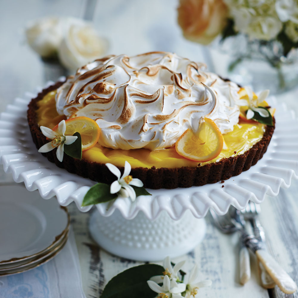 Gingersnap-Meyer Lemon Meringue Tart Gingersnap-Meyer Lemon Meringue Tart