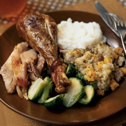 Turkey with Sausage, Apricot, and Sage Stuffing Turkey with Sausage, Apricot, and Sage Stuffing