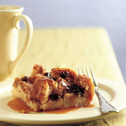Irish Bread Pudding with Caramel-Whiskey Sauce