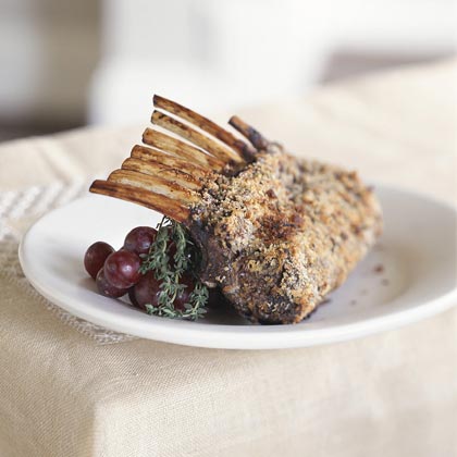 Rosemary-Crusted Rack of Lamb With Balsamic Sauce Rosemary-Crusted Rack of Lamb With Balsamic Sauce