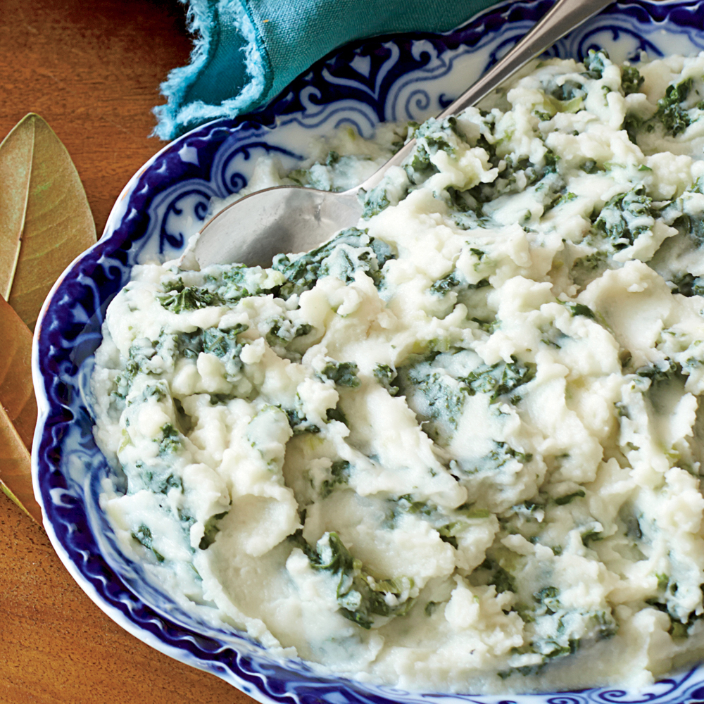 Mashed Potatoes with Greens