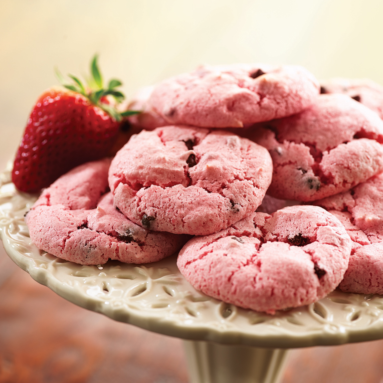 Печенье клубника фото Strawberry Angel Cookies