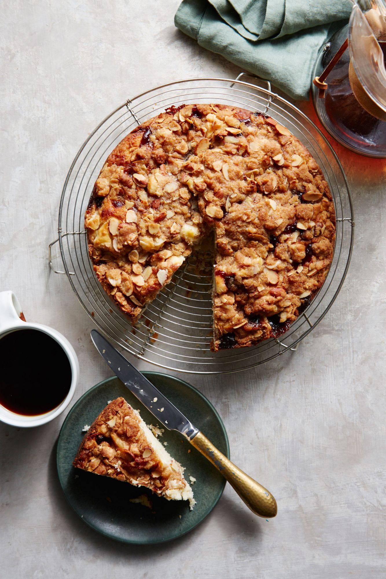 Raspberry-Cream Cheese Coffee Cake