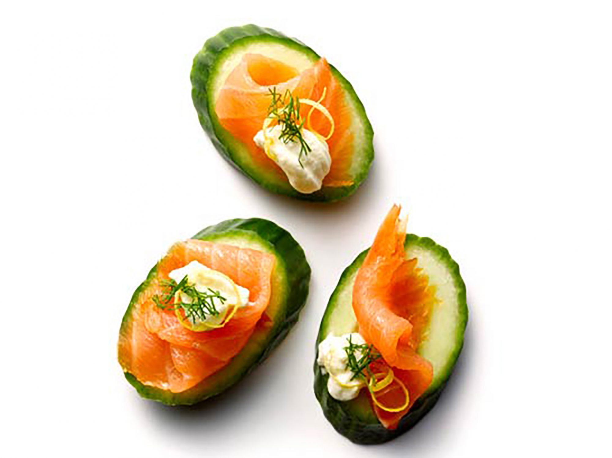 Salmon and Cucumber Bites