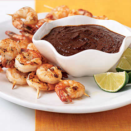 Shrimp with Mole Poblano Shrimp with Mole Poblano