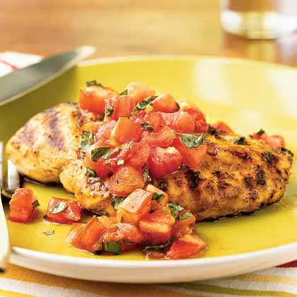 Grilled Chicken with Italian Salsa Grilled Chicken with Italian Salsa