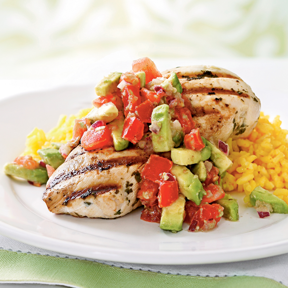 Cilantro-Lime Chicken with Avocado Salsa