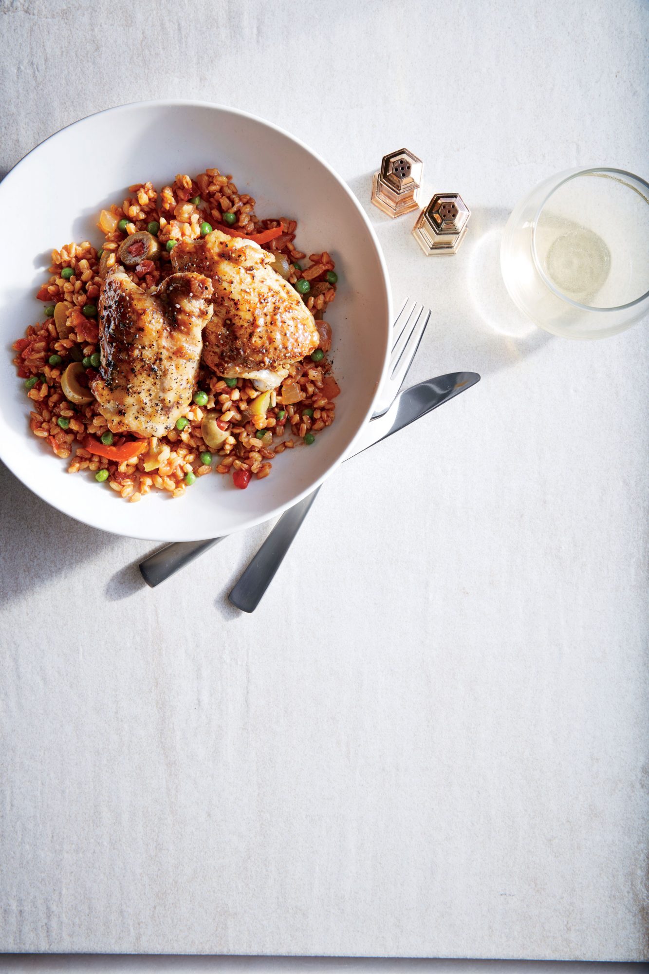 One-Pot Chicken with Farro One-Pot Chicken with Farro