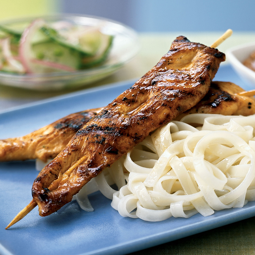 Chicken Sate with Peanut Sauce