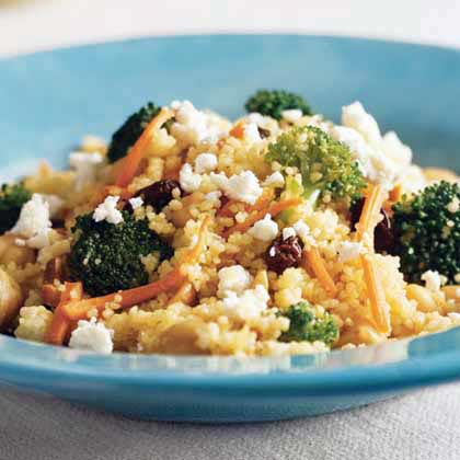 Curried Couscous with Broccoli and Feta Curried Couscous with Broccoli and Feta