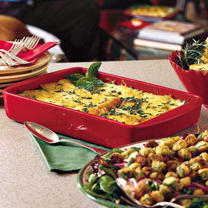 Crabmeat-and-Spinach Lasagna Crabmeat-and-Spinach Lasagna