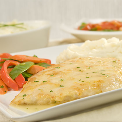 Легкая курица по-французски