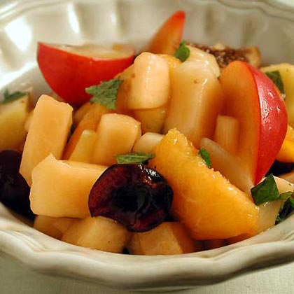 Summer Fruit Salad with Lemon-and-Honey Syrup Summer Fruit Salad with Lemon-and-Honey Syrup