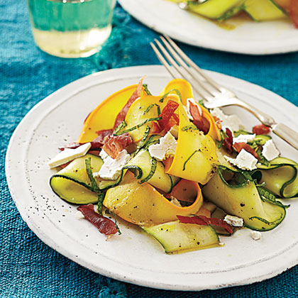 Shaved Summer Squash Salad with Prosciutto Crisps Shaved Summer Squash Salad with Prosciutto Crisps