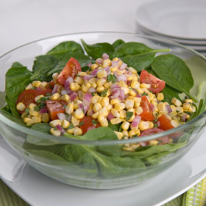 Summer Spinach and Corn Salad Summer Spinach and Corn Salad
