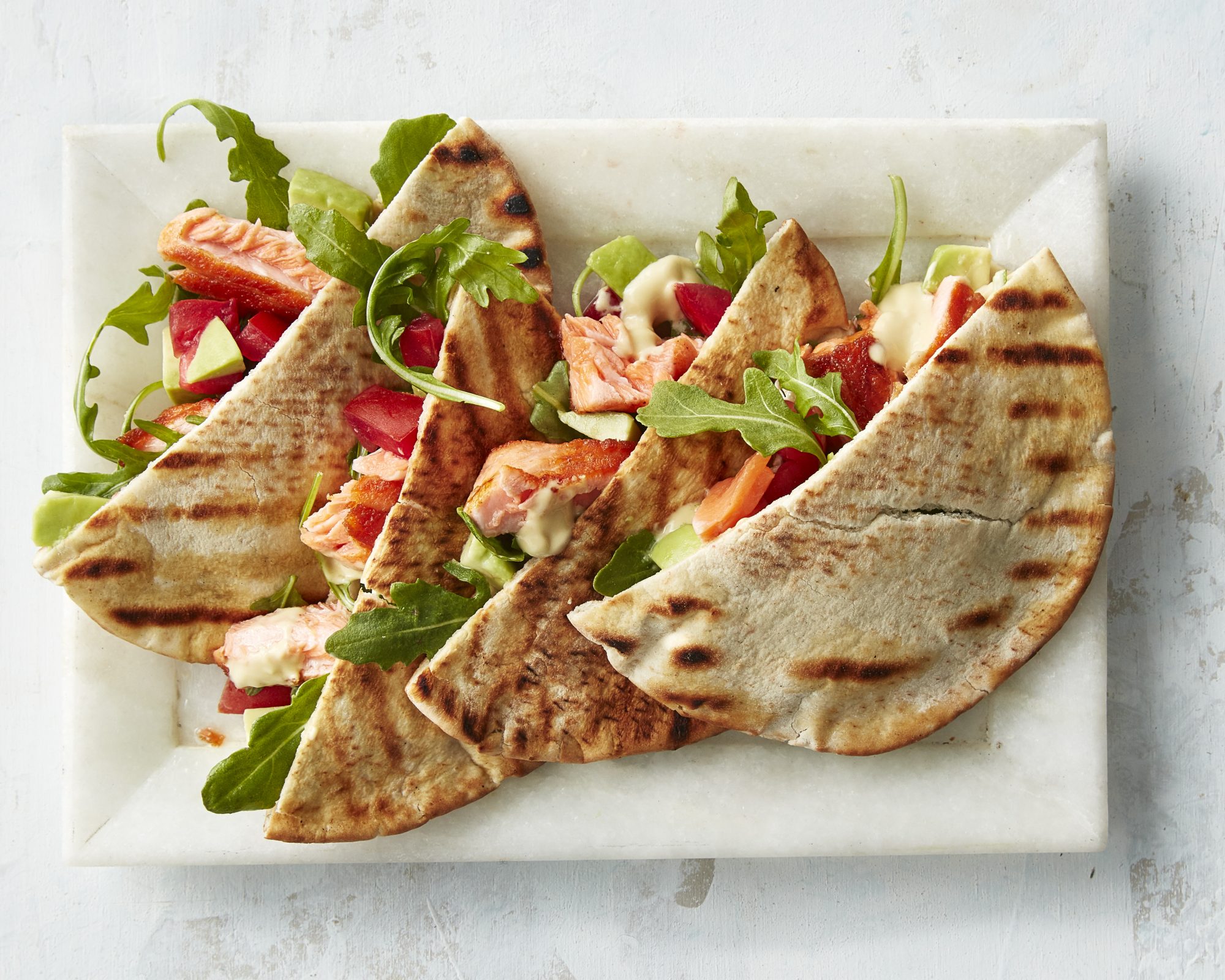 Grilled Salmon Avocado Pitas Grilled Salmon Avocado Pitas