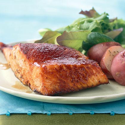 Maple-Glazed Salmon Maple-Glazed Salmon