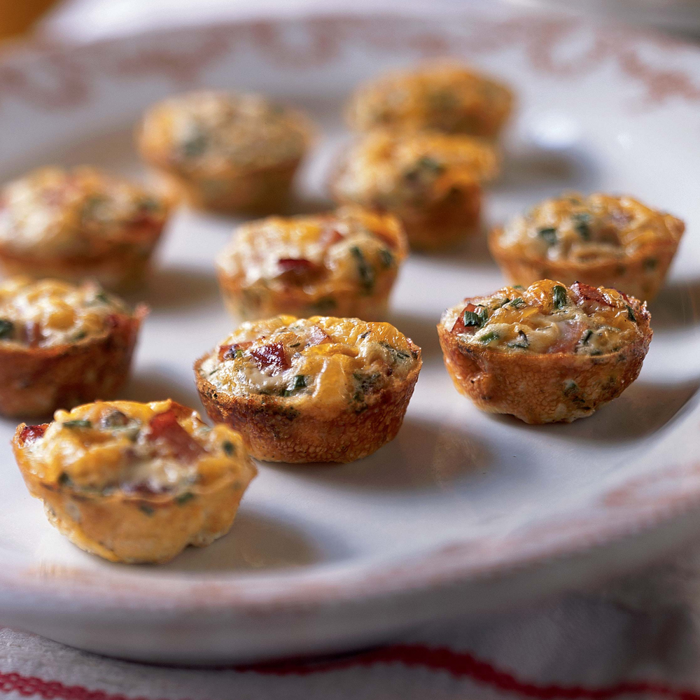 Mini Frittatas with Ham and Cheese Mini Frittatas with Ham and Cheese