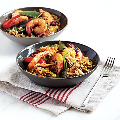 Shrimp and Shiitake Rice Bowl Shrimp and Shiitake Rice Bowl