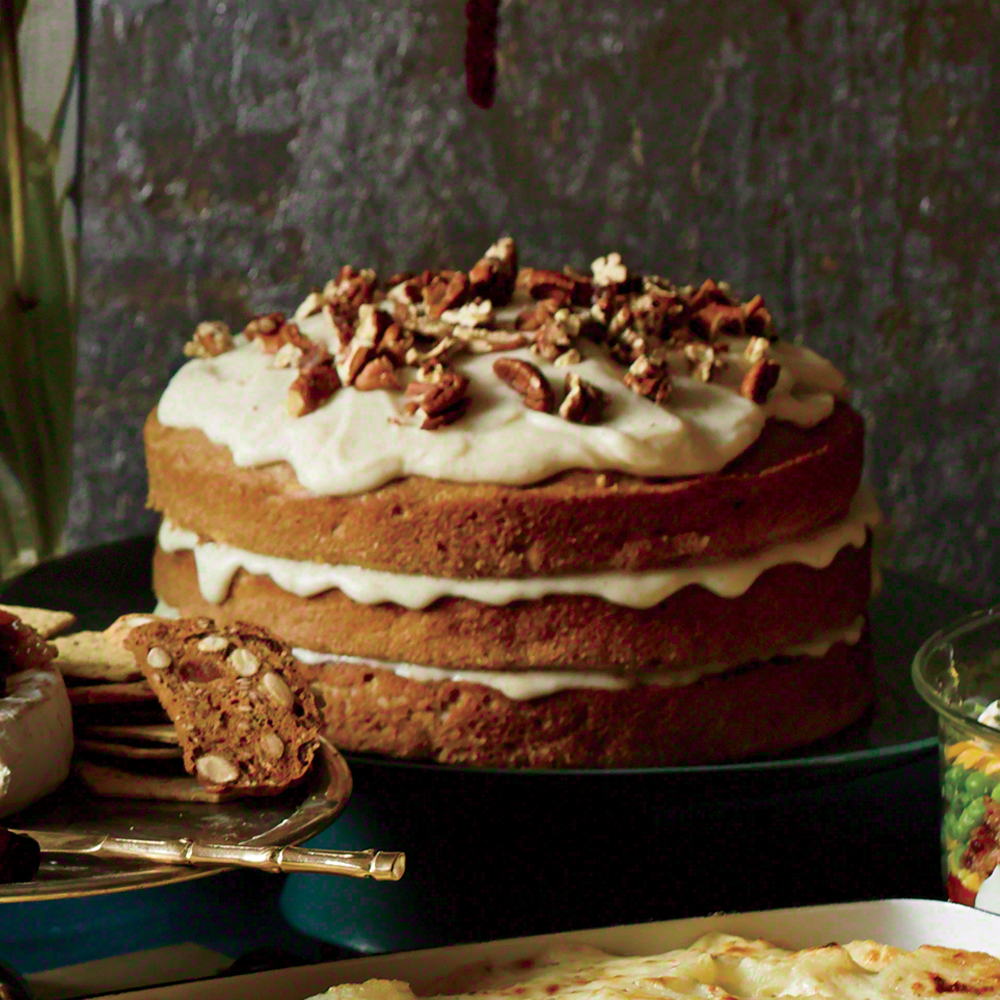 Carrot-Apple Spice Cake with Browned-Butter Glaze Carrot-Apple Spice Cake with Browned-Butter Glaze