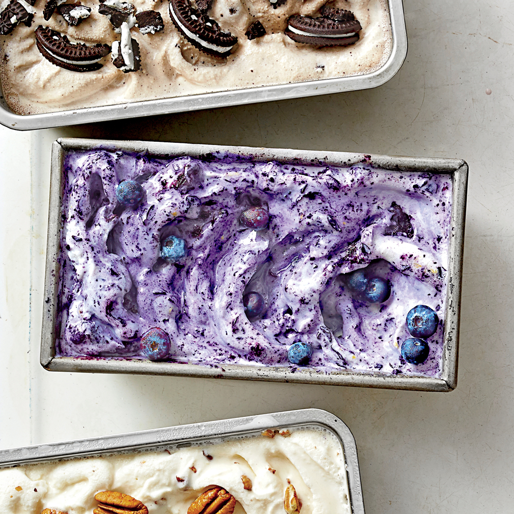 Blueberry-Lemon Zest Ice Cream