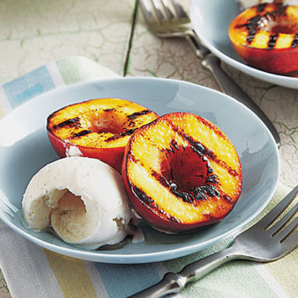 Grilled Honey-Glazed Nectarines Grilled Honey-Glazed Nectarines
