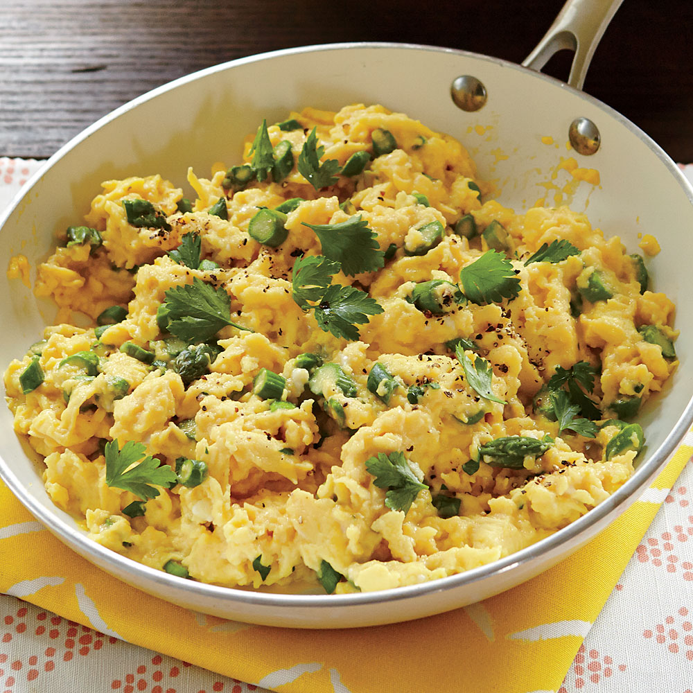 Soft-Scrambled Eggs with Asparagus