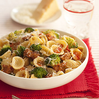Orecchiette with Broccoli, Tomatoes and Sausage Orecchiette with Broccoli, Tomatoes and Sausage