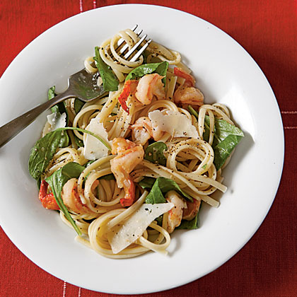 Peppery Pasta with Arugula and Shrimp Peppery Pasta with Arugula and Shrimp