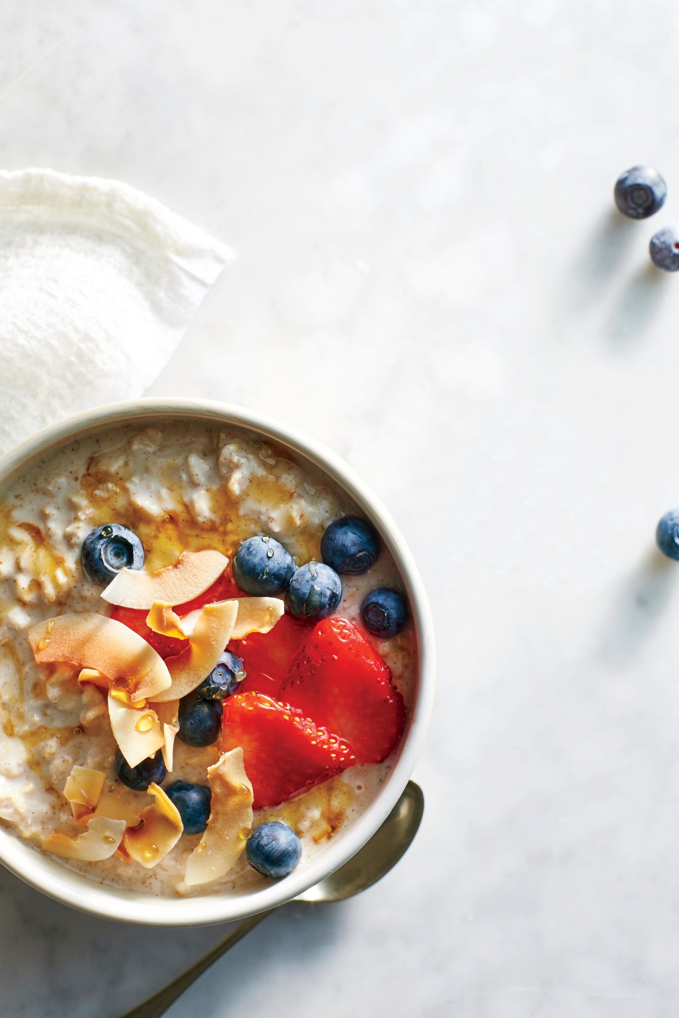 Overnight Oats with Kefir, Berries, and Toasted Coconut Overnight Oats with Kefir, Berries, and Toasted Coconut