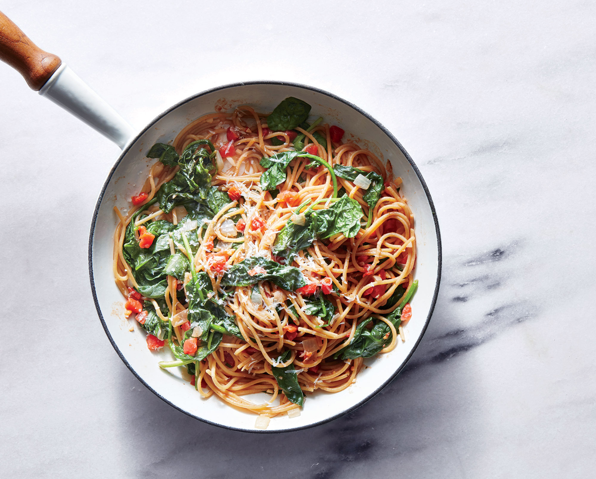 One-Pot Pasta with Spinach and Tomatoes One-Pot Pasta with Spinach and Tomatoes
