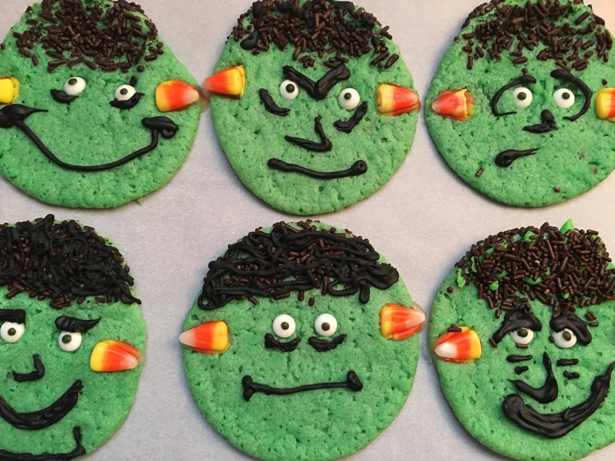 Frankenstein Cookies