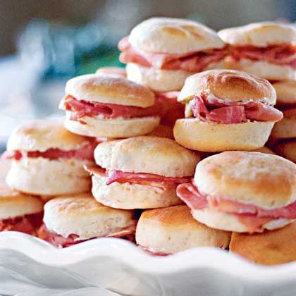 Ham-Stuffed Biscuits With Mustard Butter Ham-Stuffed Biscuits With Mustard Butter