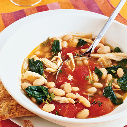 Chicken, White Bean, and Spinach Stew Chicken, White Bean, and Spinach Stew